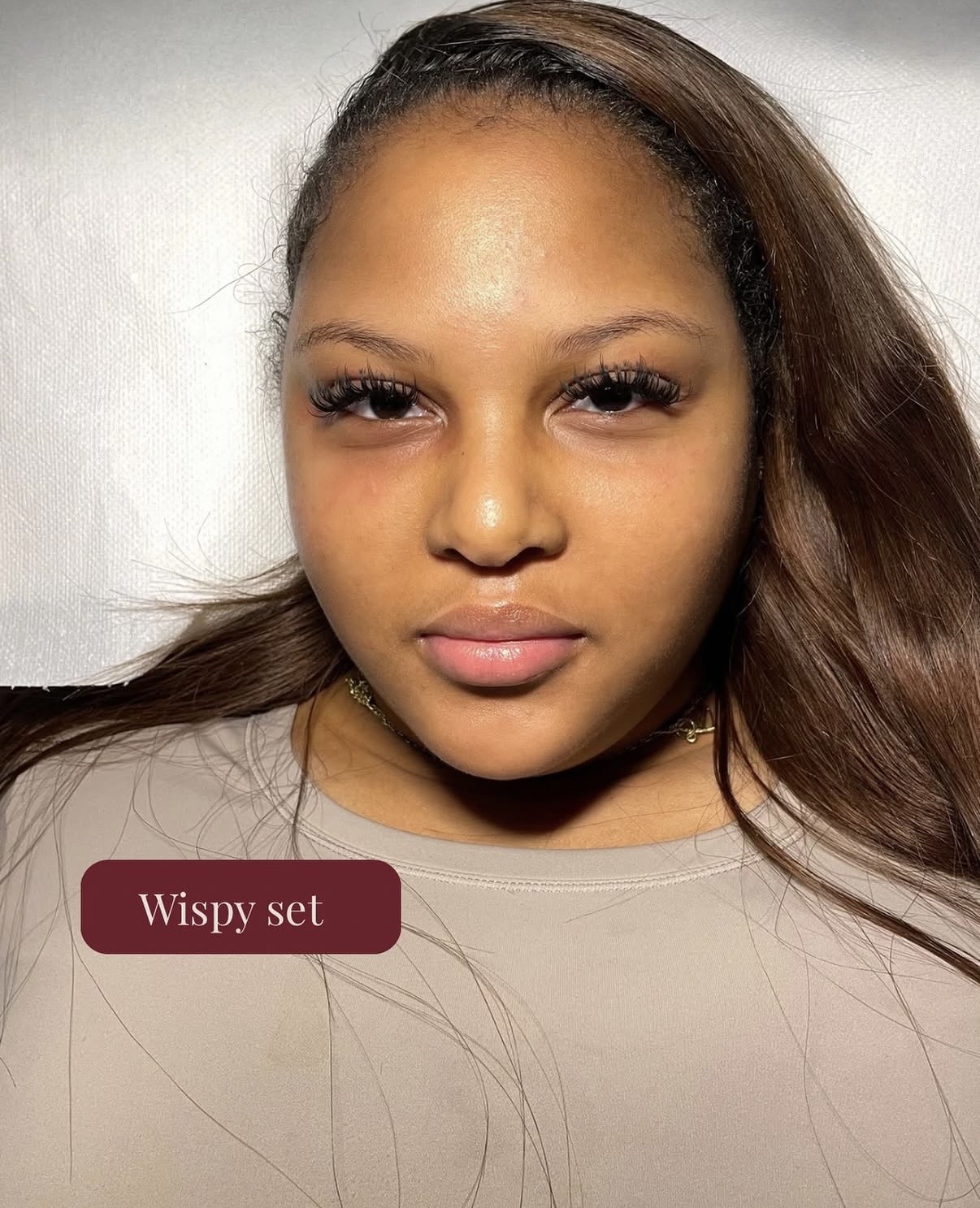 Wispy set wimperextensions bij Babyskin Studio